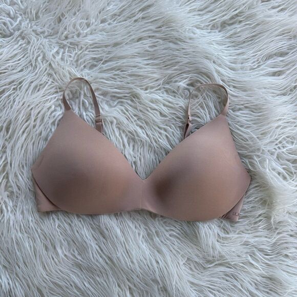 Skims Wireless Form Push up Bra Clay Size 36C - Picture 1 of 6